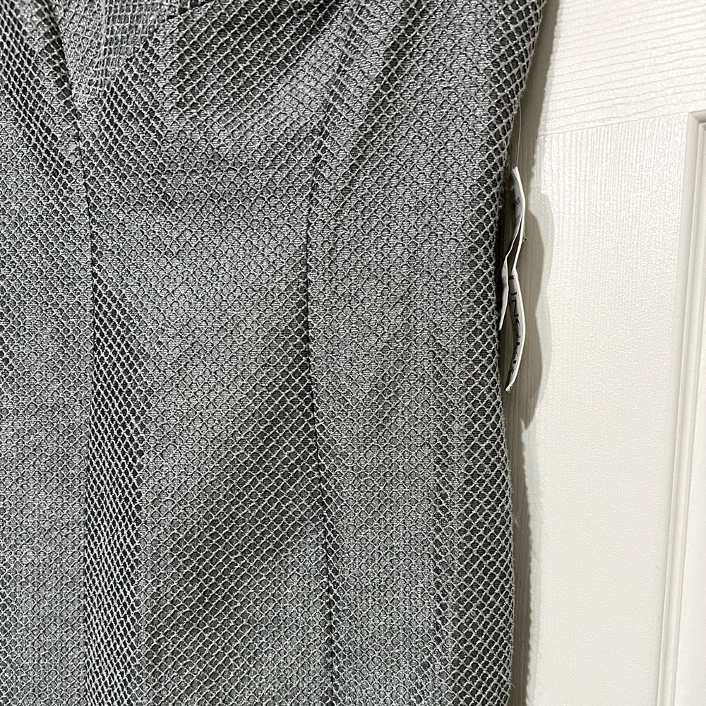 NWT KAY UNGER METALLIC SILVER TAILORED SHEATH COCKTAIL DRESS SIZE 6 - Picture 11 of 13